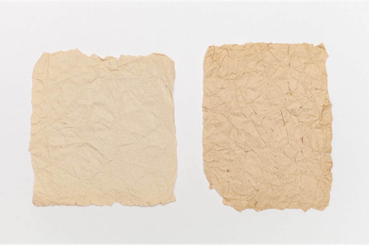 Gerollte Pergamentpapierrolle