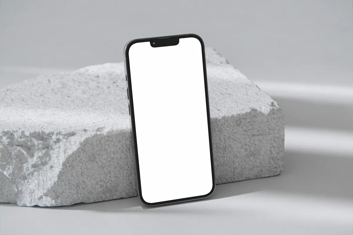 smartphone, mobile phone, cellphone, copy space, phone screen, design, brand identity, branding